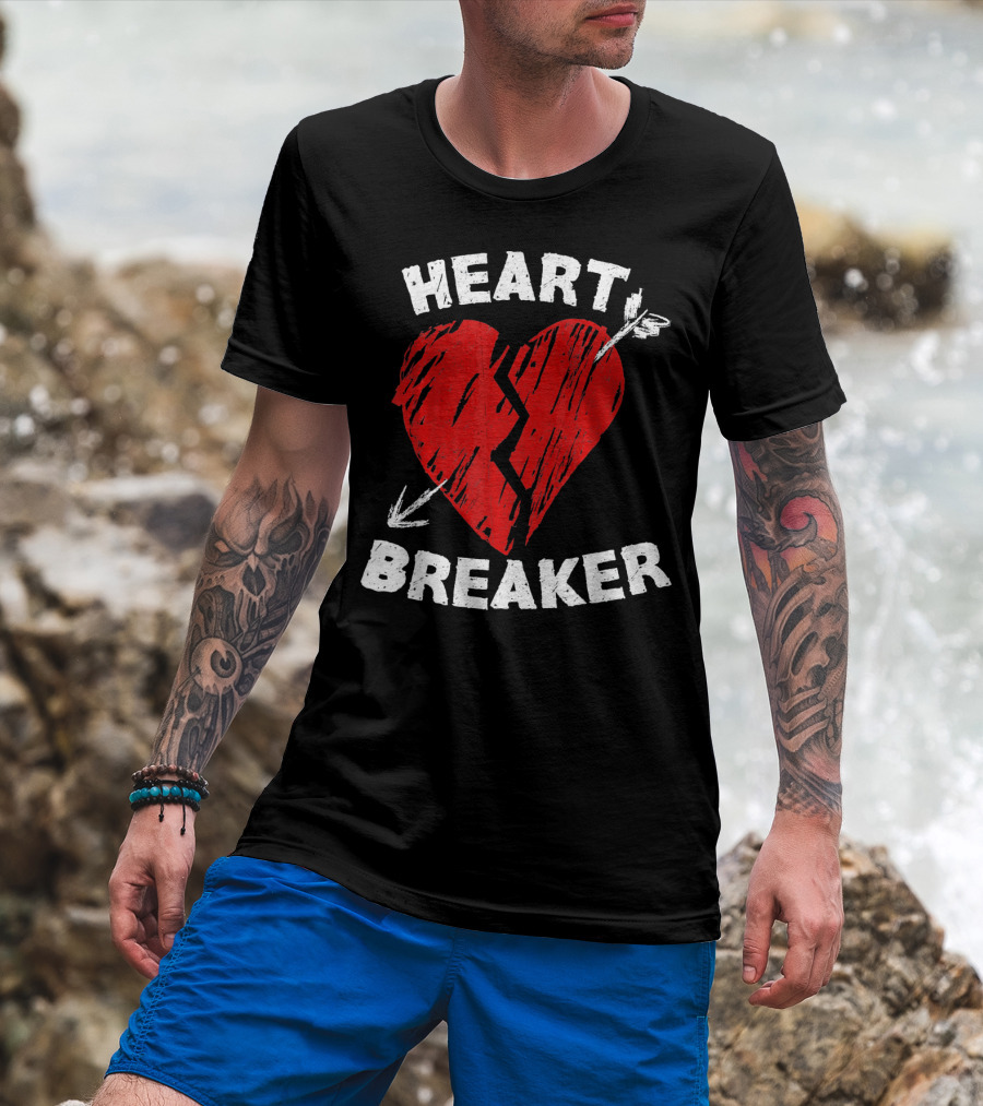 Heartbreaker Valentines Day Idea Heart T-Shirt