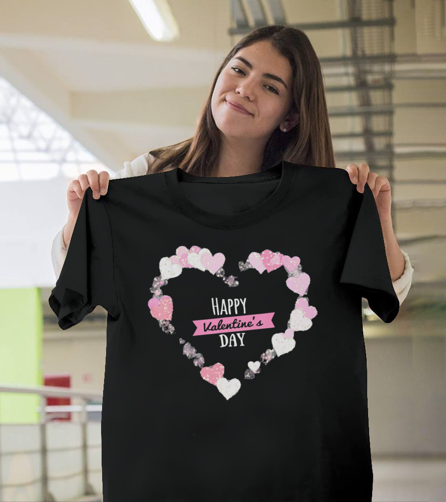 Happy Valentine's Day Heart with Cute Lover T-Shirt