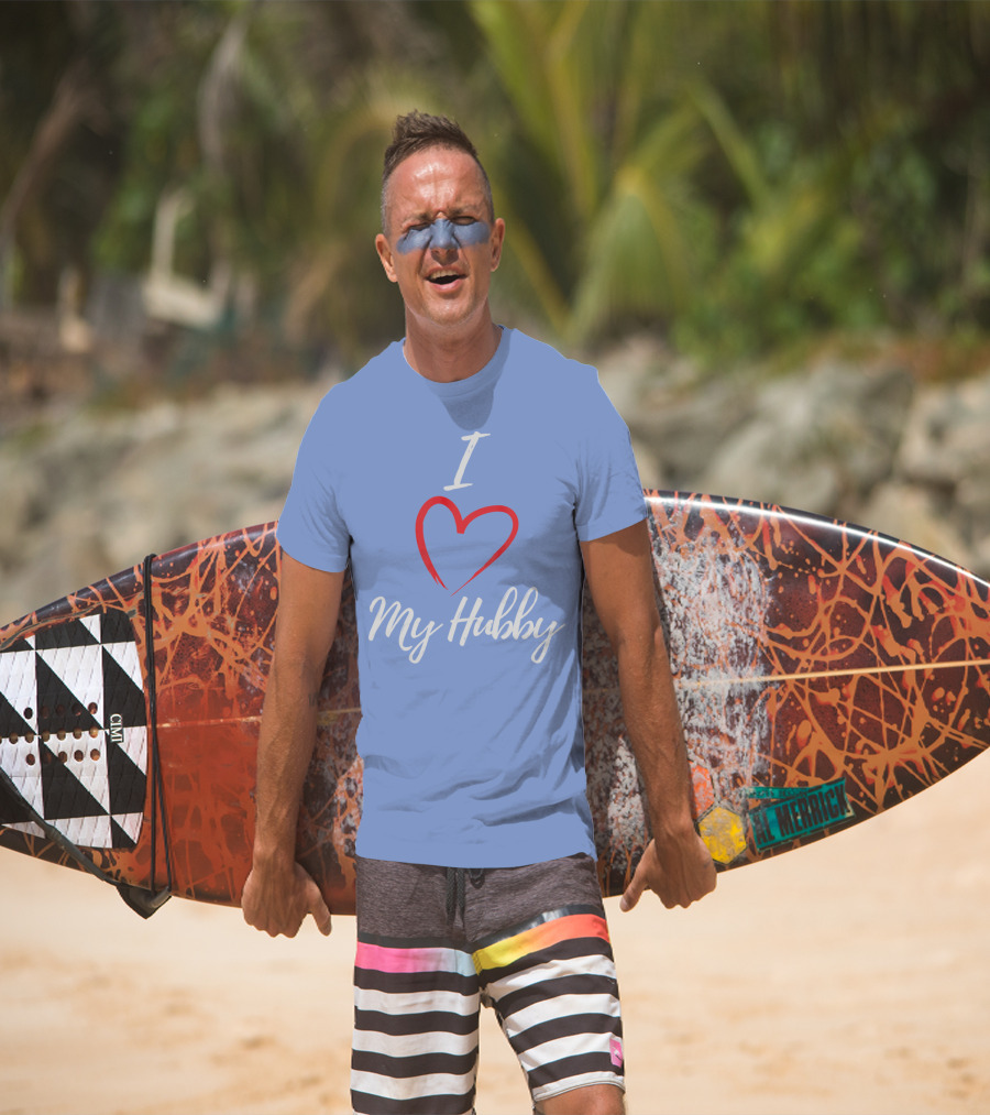 I Love My Hubby Valentine Day Romantic Gesture T-Shirt