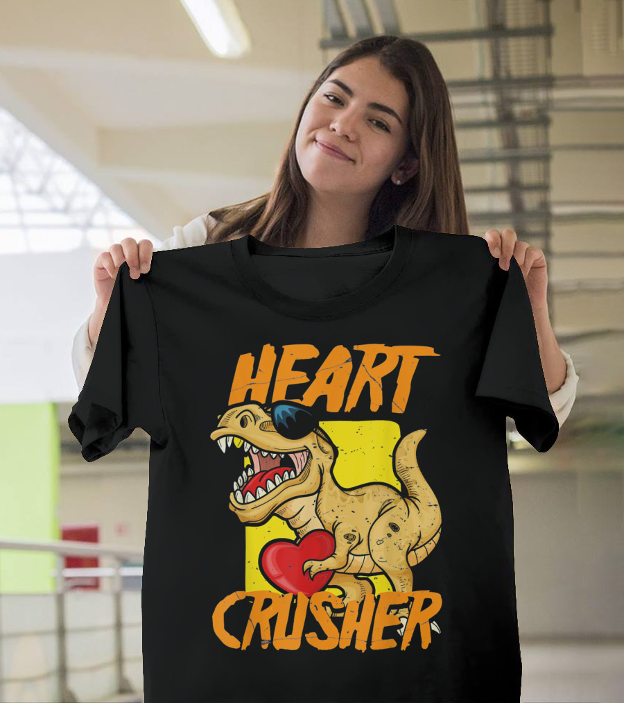 HEART CRUSHER Kids Dinosaur T-Shirt
