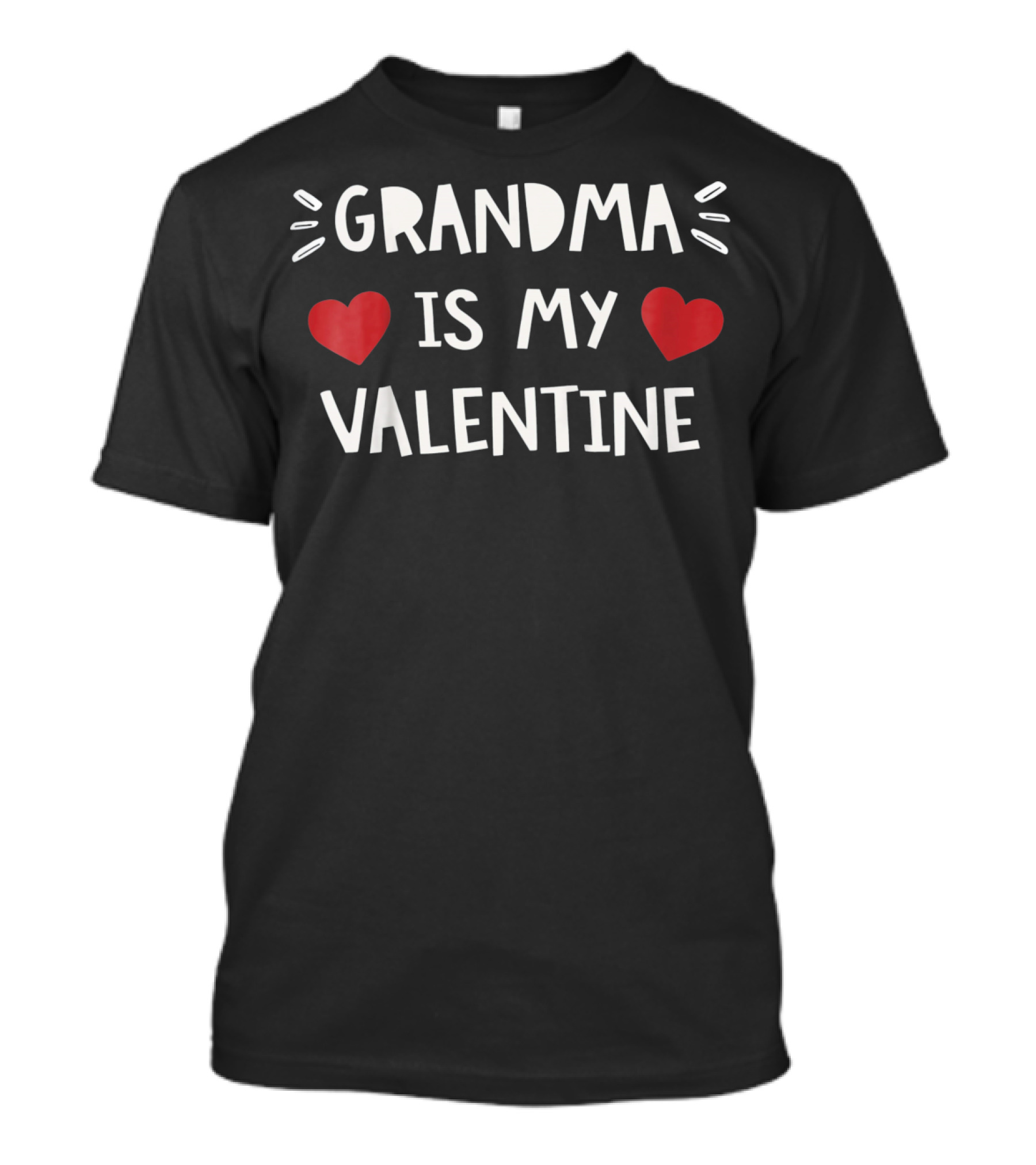 Grandma Is My Valentine Hearts Kids T-Shirt