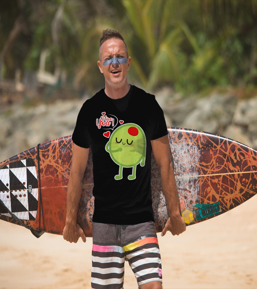 Olive You Cute Valentines Day Love T-Shirt