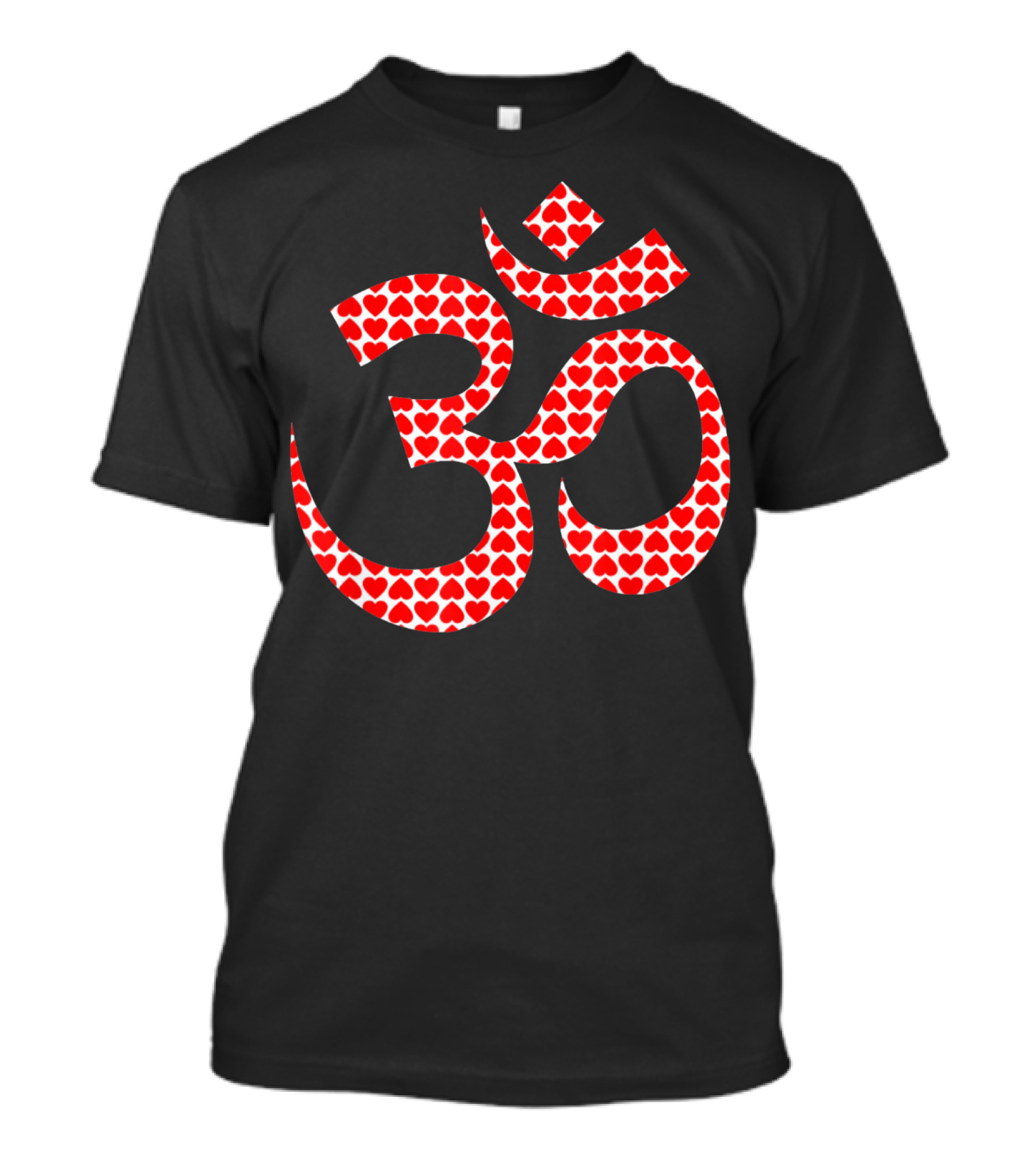 Om Heart Pattern Symbol Yoga T-Shirt