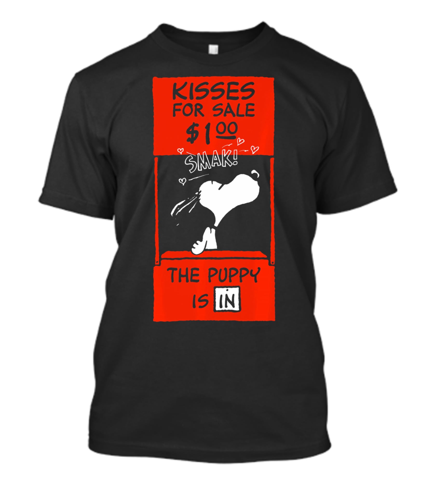Peanuts Snoopy Kisses For Sale $1.00 Valentine Puppy Is In T-Shirt