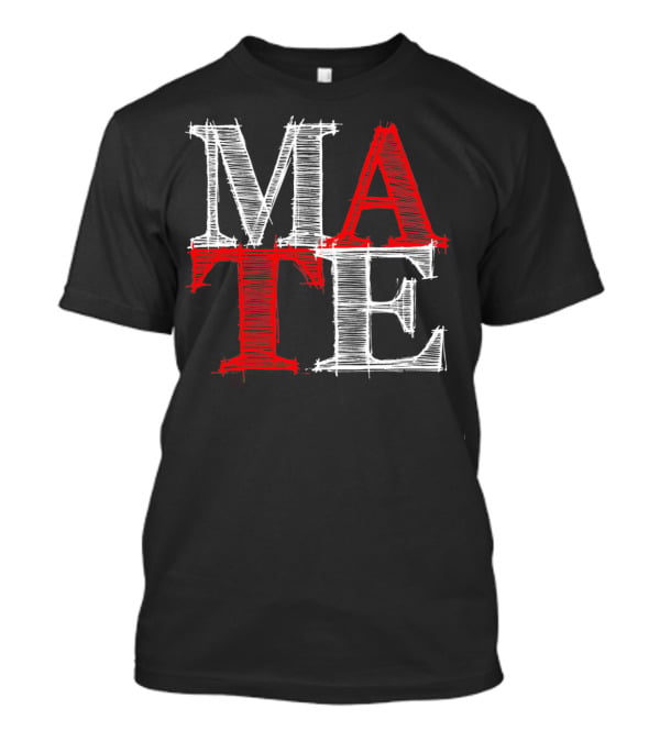 PREMIUM Couples Vale MATE Text T-Shirt