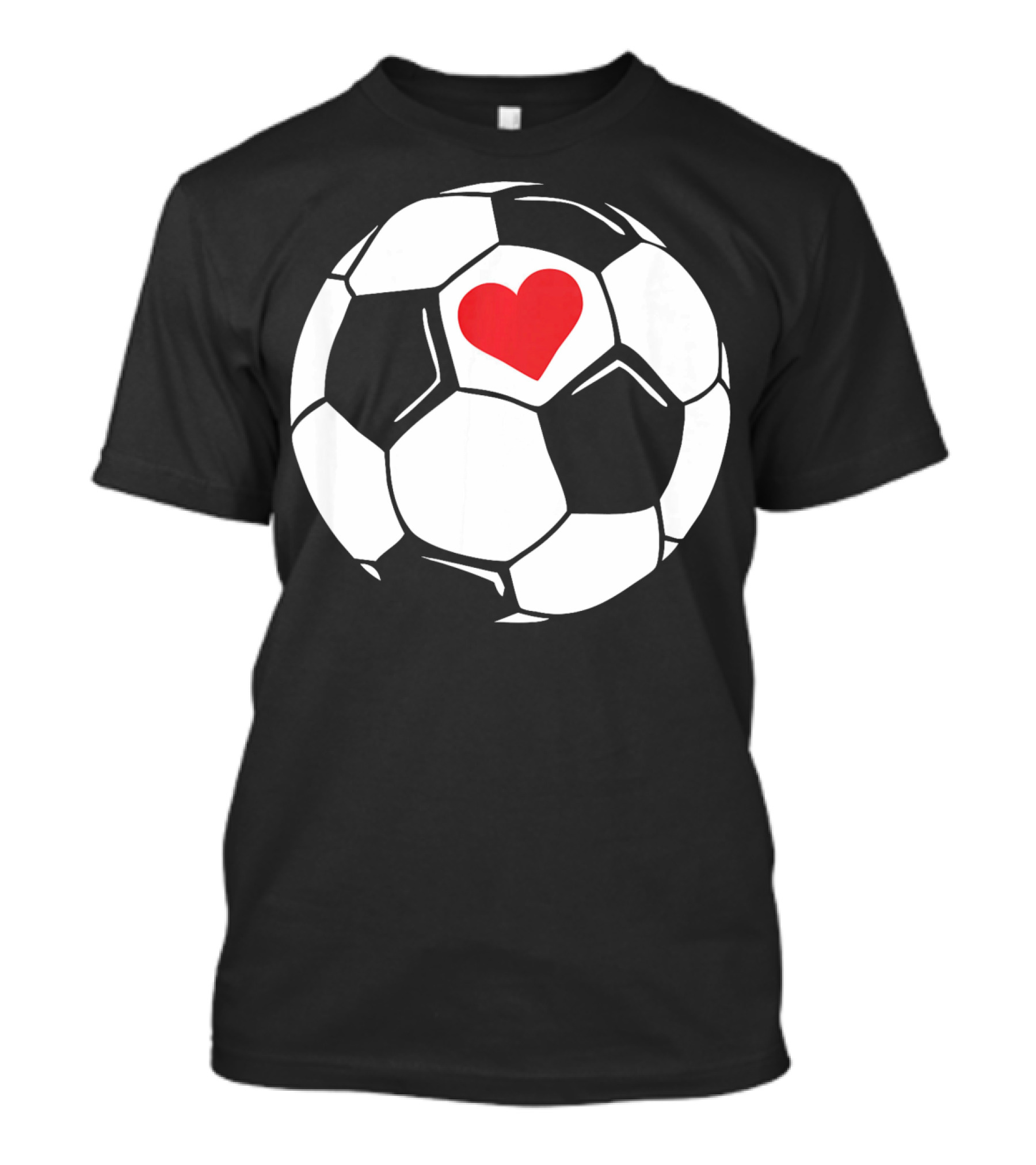 Soccer Valentines Day Heart In Soccer Ball T-Shirt