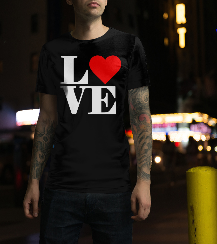 LOVE Heart Valentine's Day Iconic Romantic T-Shirt