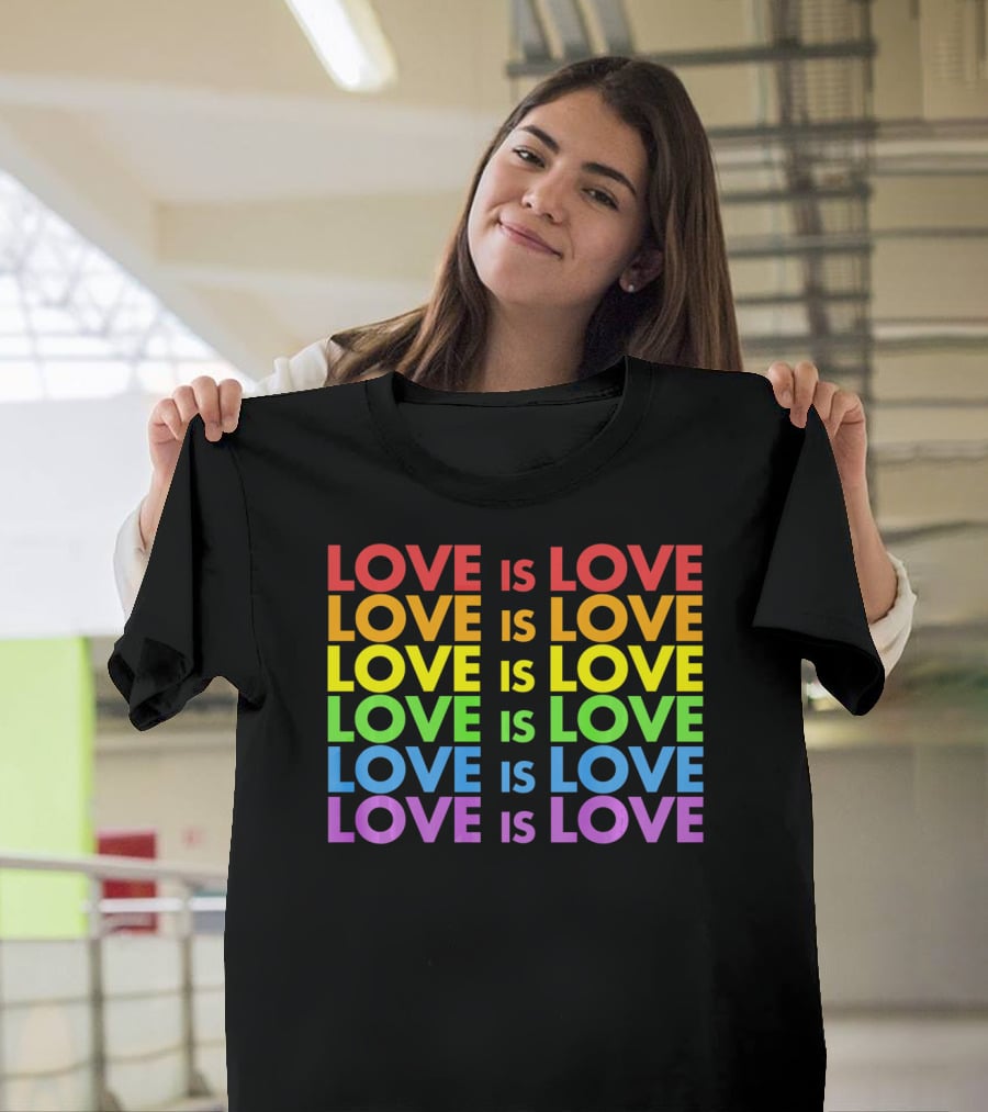 Love Is Love Gay Pride Valentine's Day T-Shirt