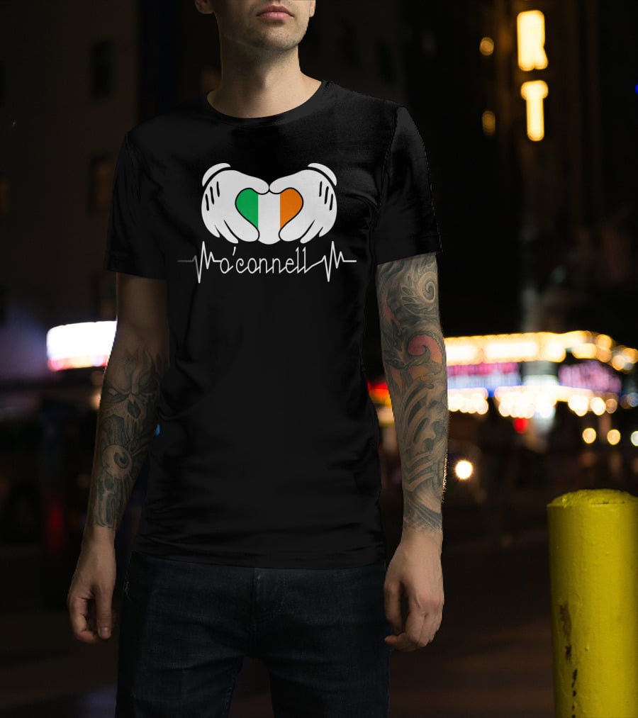 Irish Heartbeat O'Connell Hands Flag T-Shirt