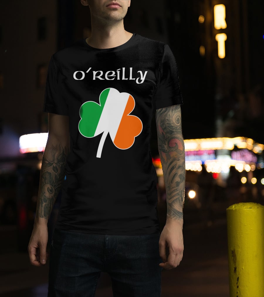 O'Reilly Irish Flag Shamrock Ireland T-Shirt