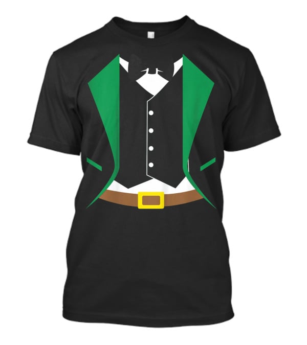 Kids Funny St Patrick's Day Leprechaun Tuxedo Costume T-Shirt