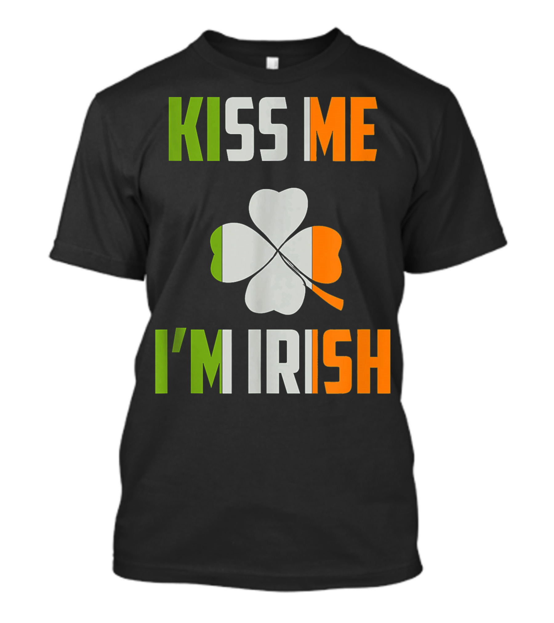 Kiss Me I'm Irish Saint Patrick Day Shamrock T-Shirt