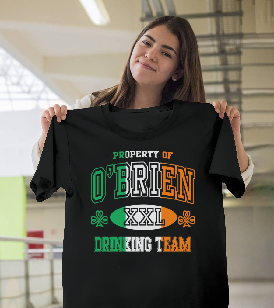 Property Of O'Brien XXL Irish Drinking Team T-Shirt