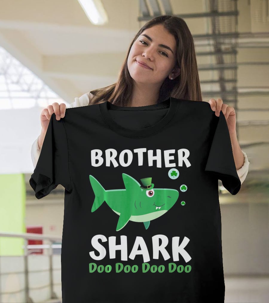 BROTHER SHARK DOO DOO DOO DOO St. Patrick's Day Irish T-Shirt