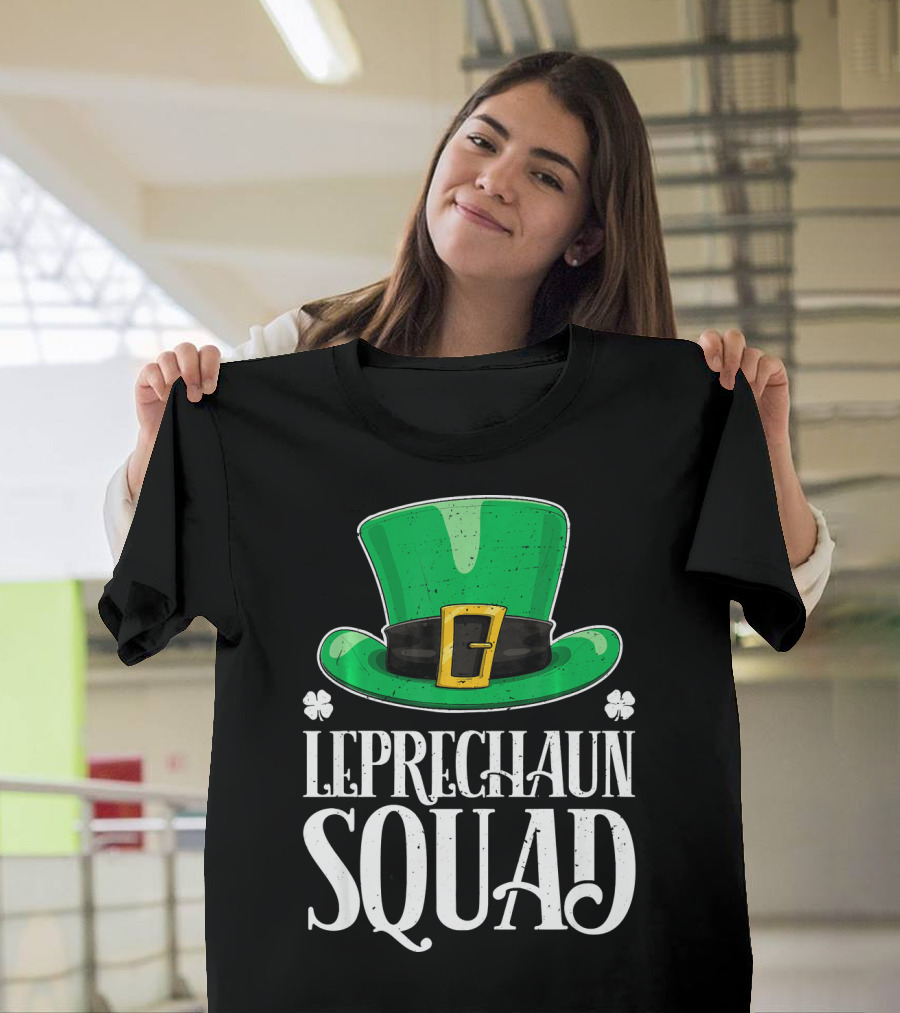 Leprechaun Squad St. Patrick's Day Irish Hat T-Shirt