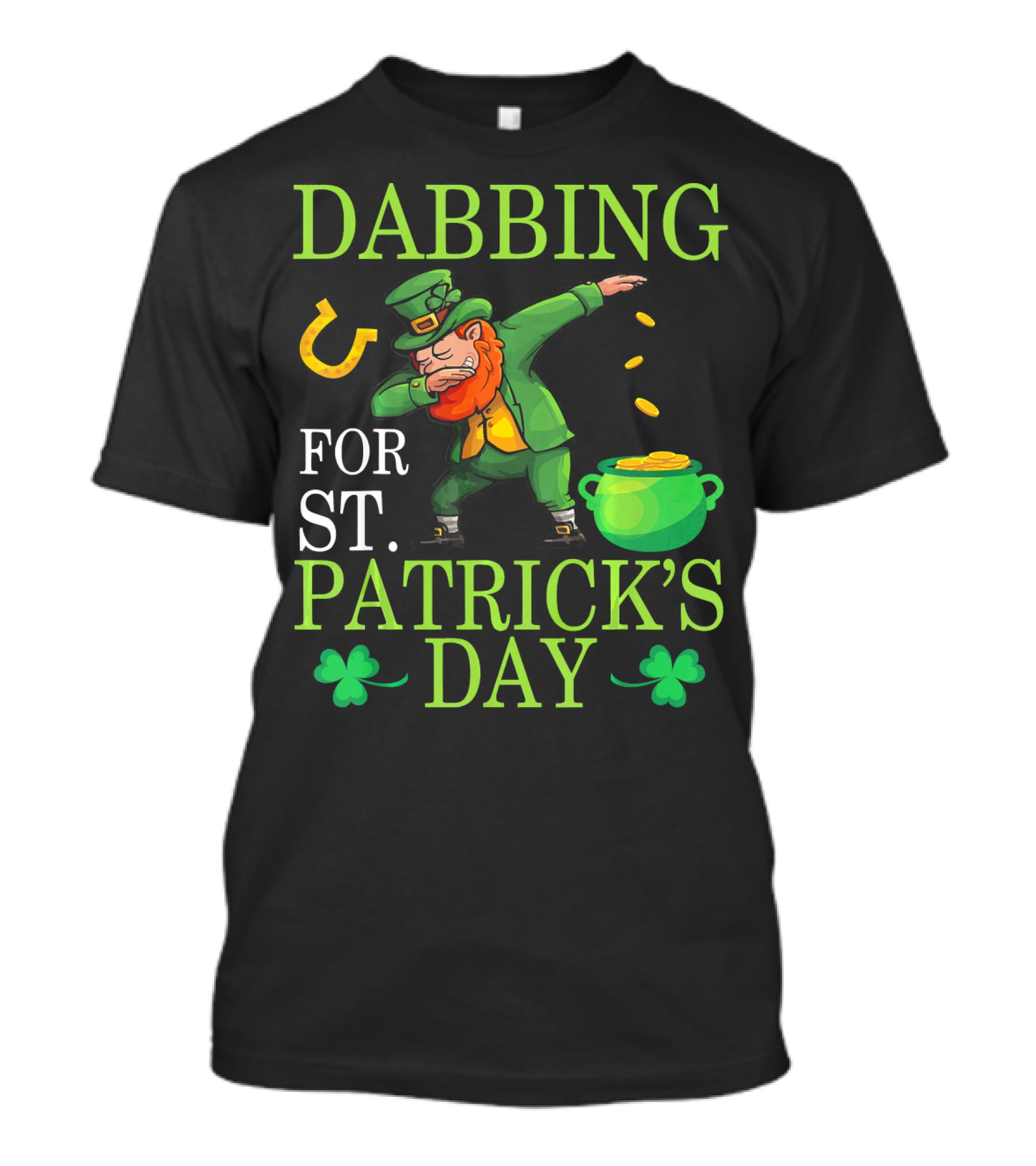 Dabbing Leprechaun Sprinkling Gold For St. Patrick's Day T-Shirt