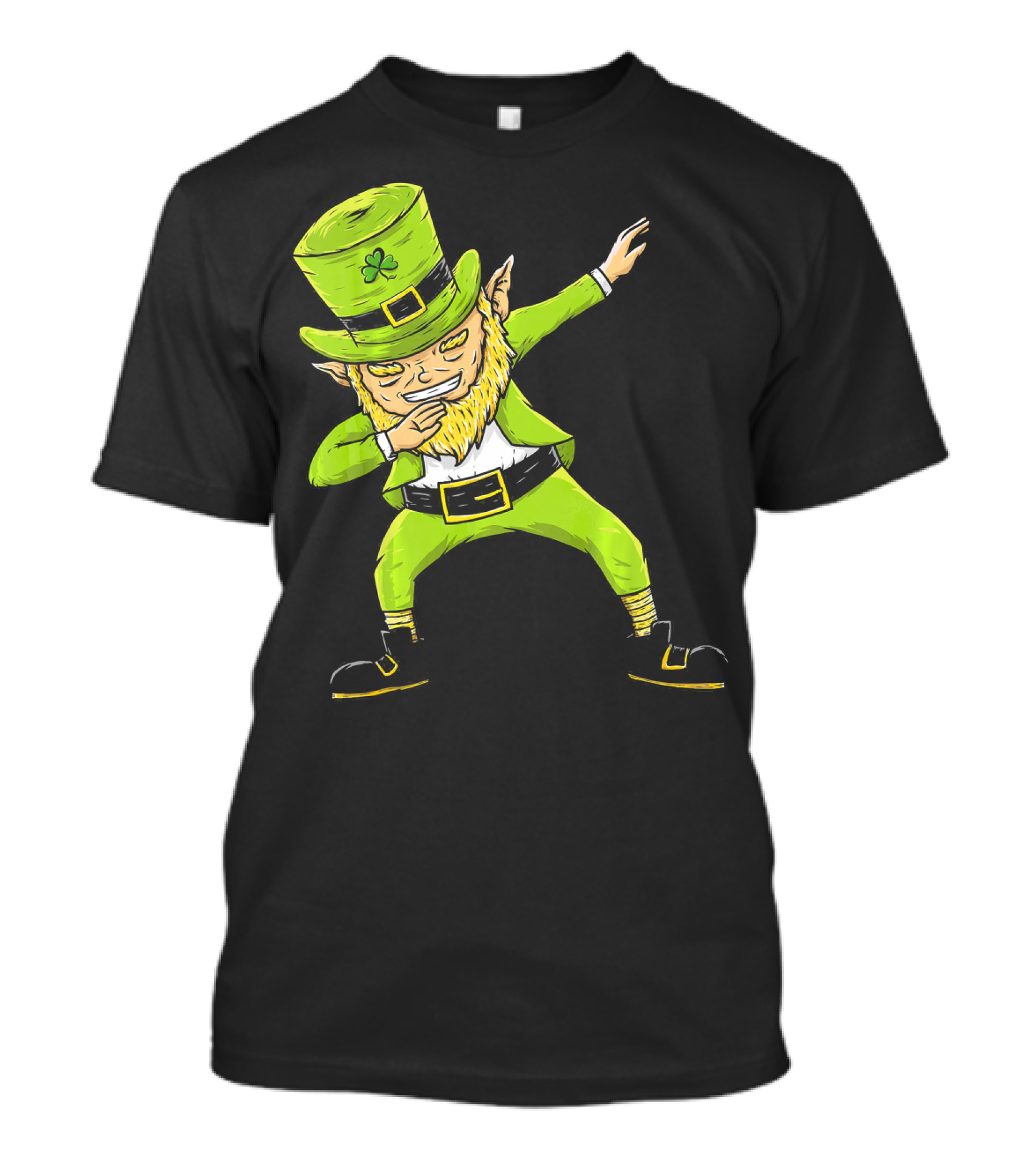 Funny Dabbing Leprechaun Boys St Patrick's Day Dance T-Shirt