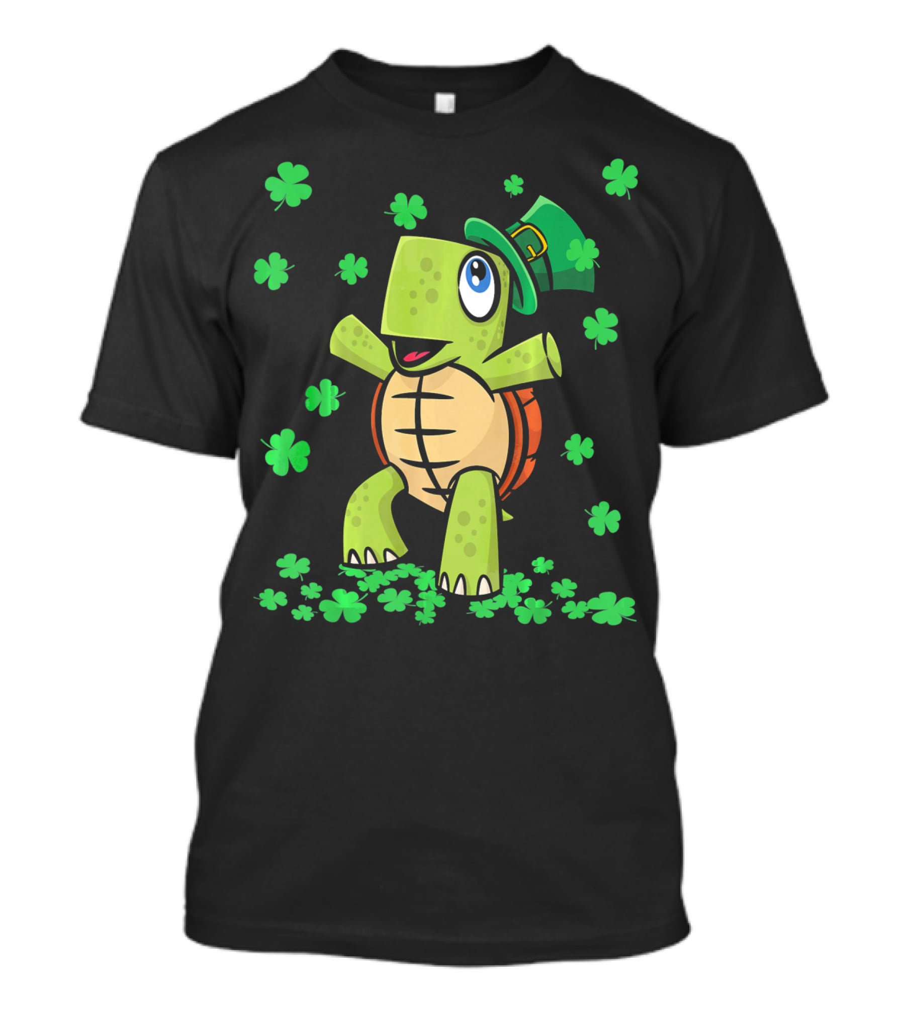 St Patricks Day Irish American Turtle Leprechaun Shamrock T-Shirt