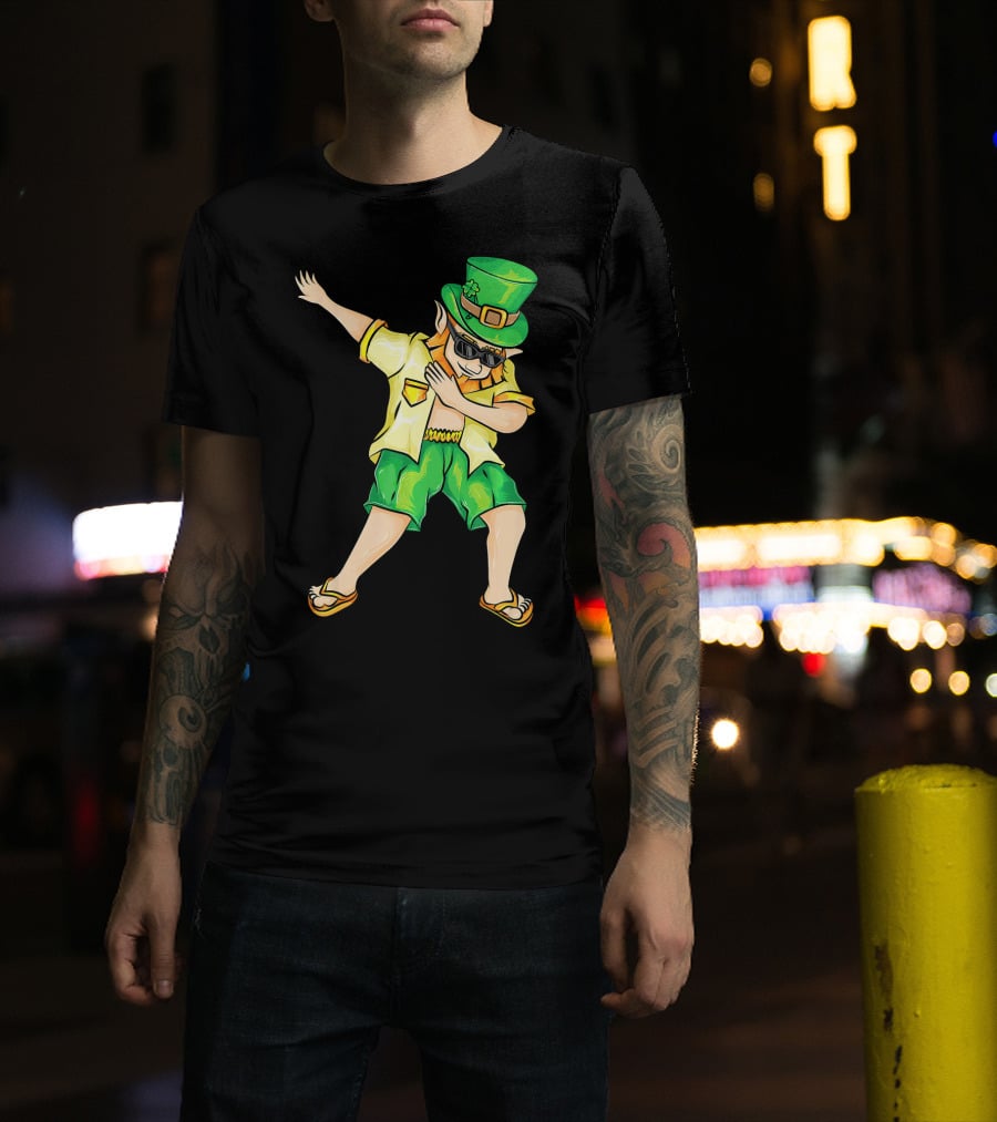 Summer Dabbing Leprechaun St. Patrick's T-Shirt