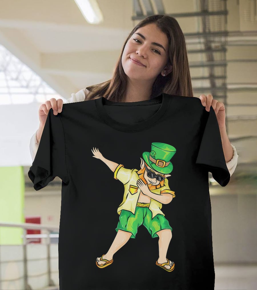Summer Dabbing Leprechaun St. Patrick's T-Shirt