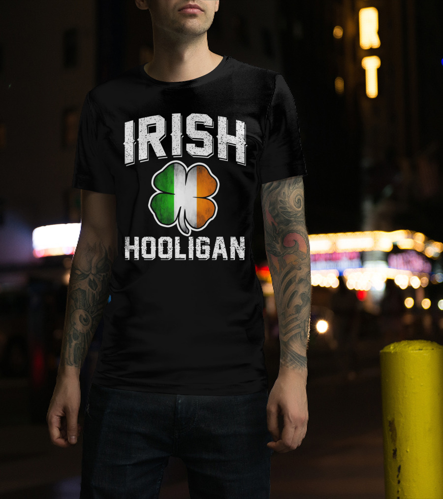 Irish Hooligan Shamrock St Patrick's Day T-Shirt