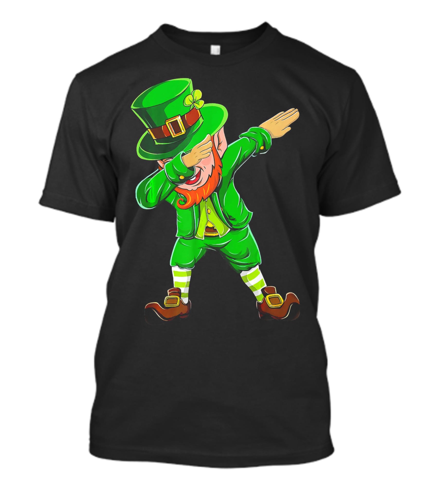 Dabbing Leprechaun Funny St Patrick Day Green Costume Irish Dance T-Shirt