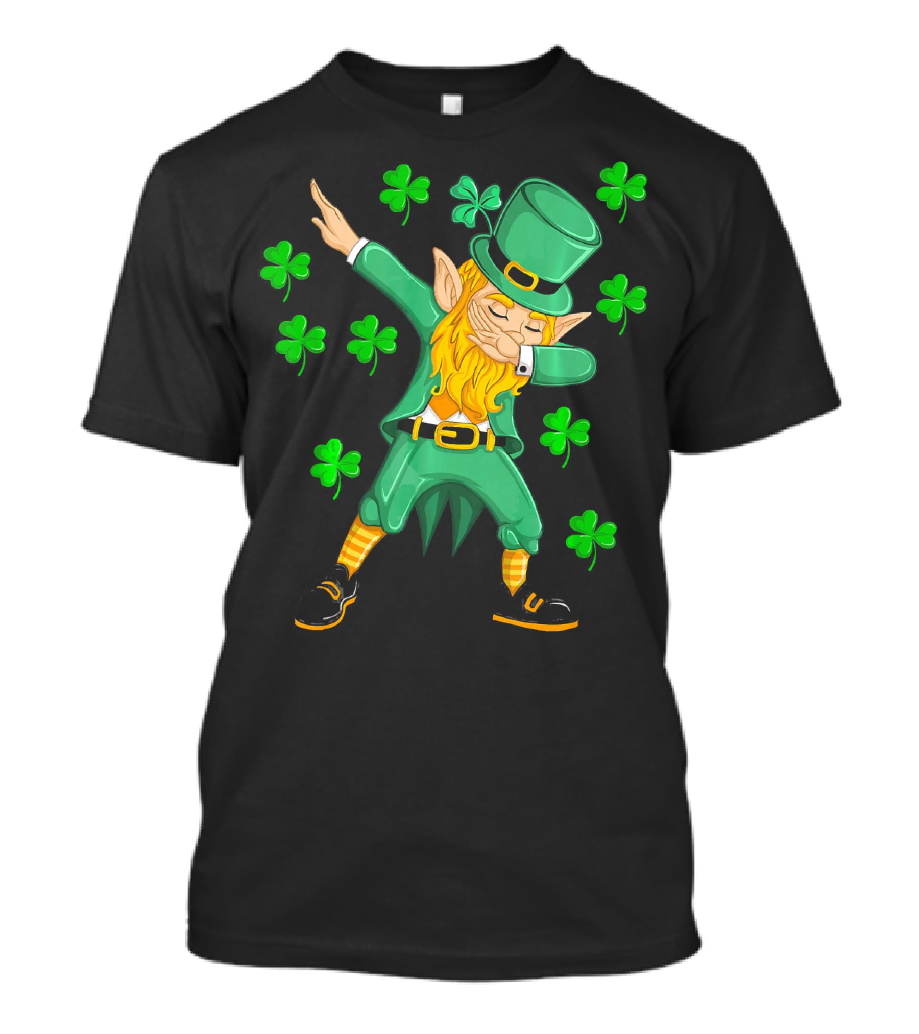Dabbing Leprechaun Shamrock St. Patrick's Day Elf T-Shirt