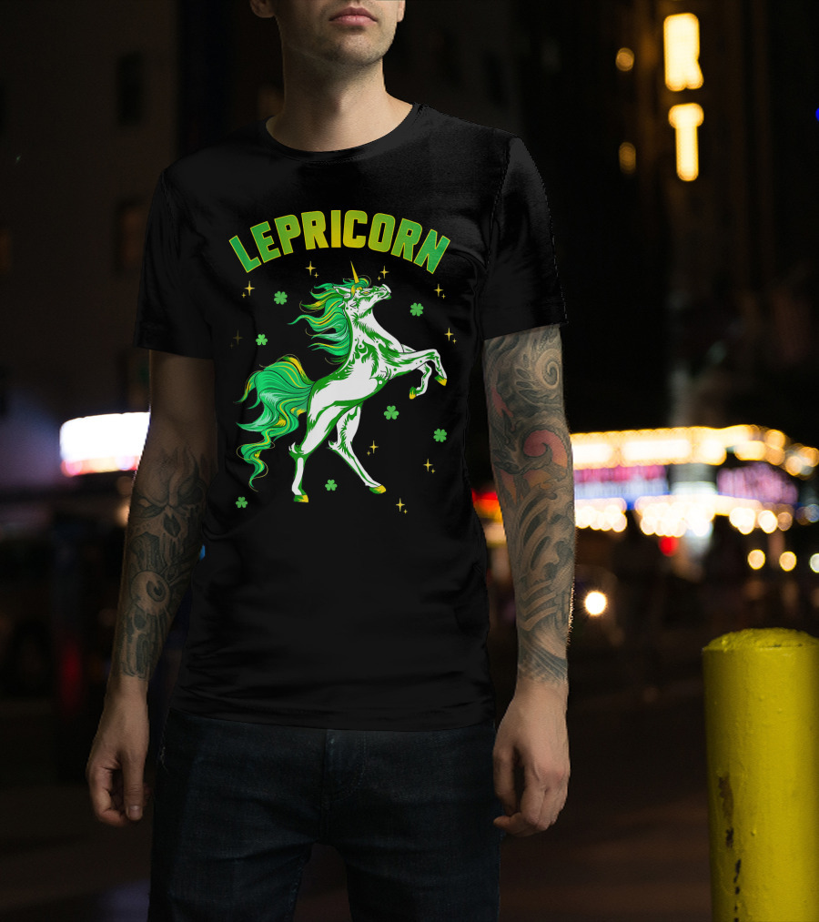 Lepricorn Unicorn St Patricks Day Girls T-Shirt