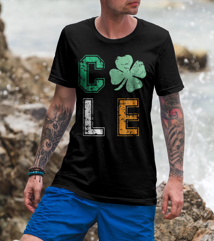 CLE Shamrock Irish Colors St. Patrick's Day T-Shirt