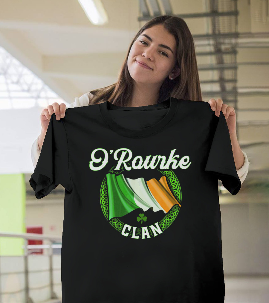 ORourke Clan Irish Flag Ireland Surname T-Shirt