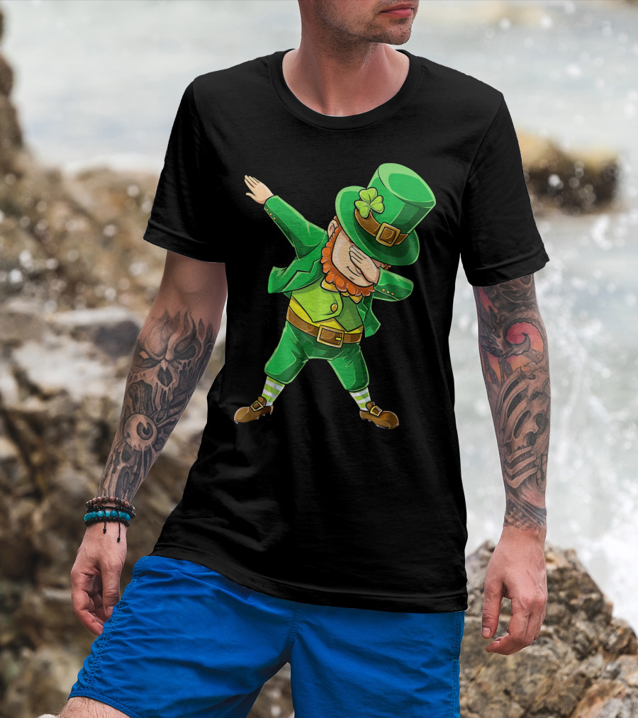 Dabbing Leprechaun St. Patrick's Day Celebration T-Shirt