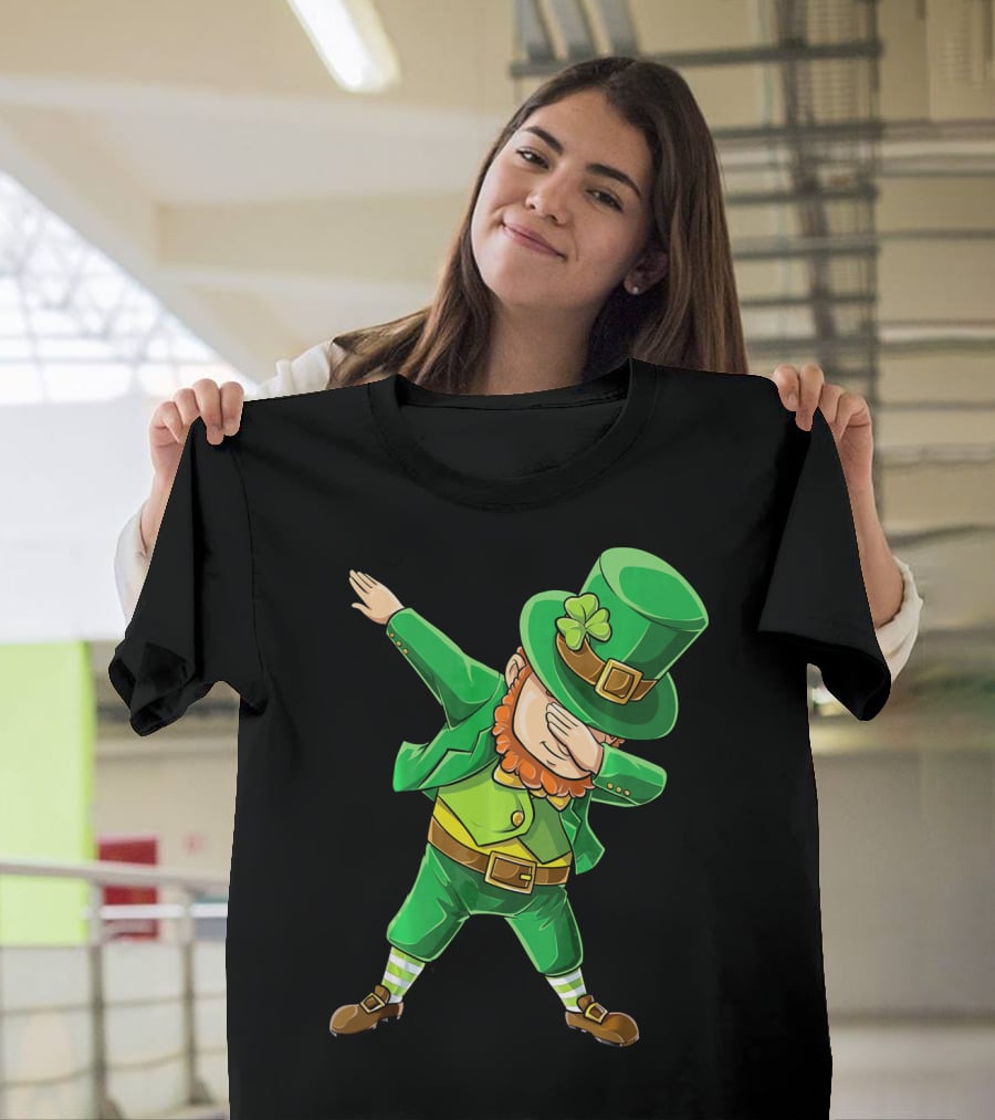 Dabbing Leprechaun St. Patrick's Day Celebration T-Shirt