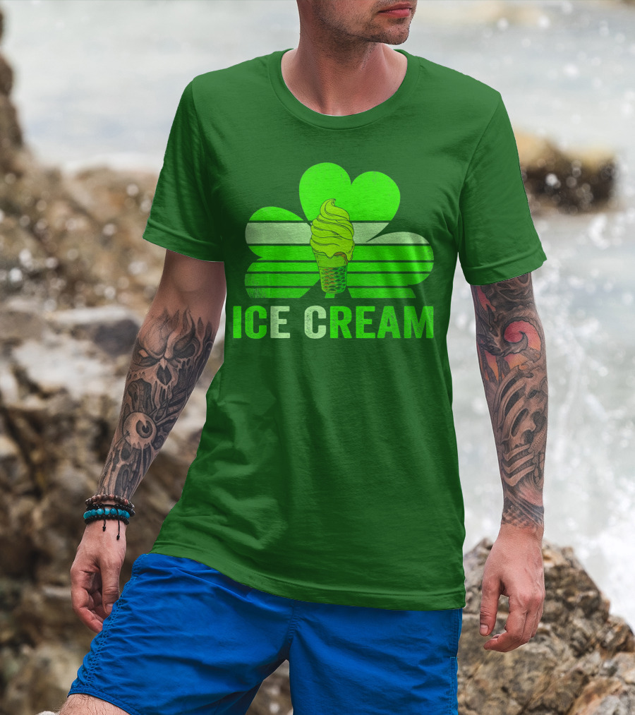 St. Patrick's Shamrock Ice Cream Sweet Treat T-Shirt