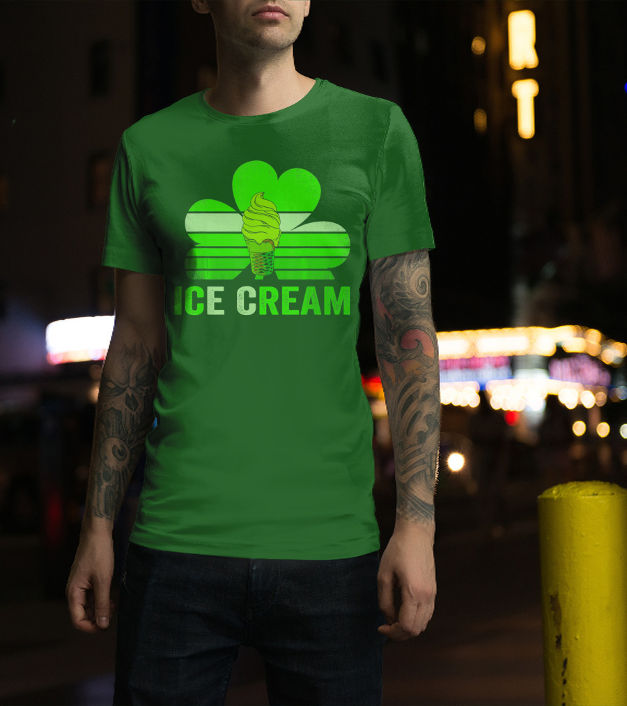St. Patrick's Shamrock Ice Cream Sweet Treat T-Shirt