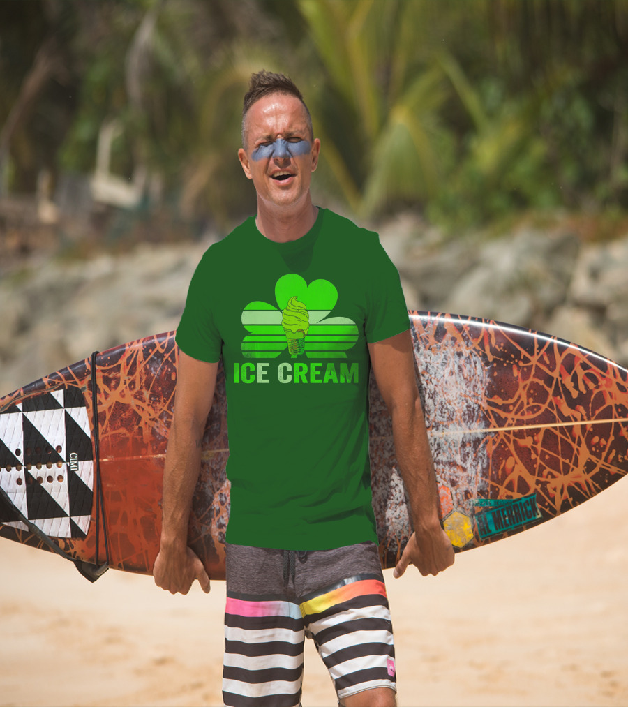 St. Patrick's Shamrock Ice Cream Sweet Treat T-Shirt