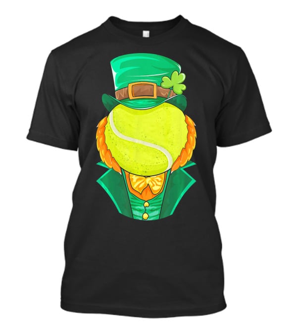 Leprechaun Tennis Ball Head St Patrick's Day Fun T-Shirt