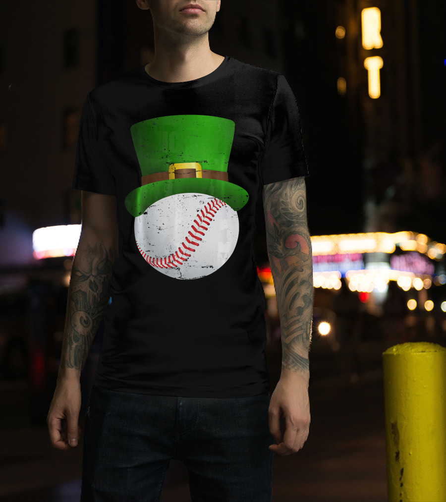St Patricks Day Leprechaun Hat Baseball Fun T-Shirt