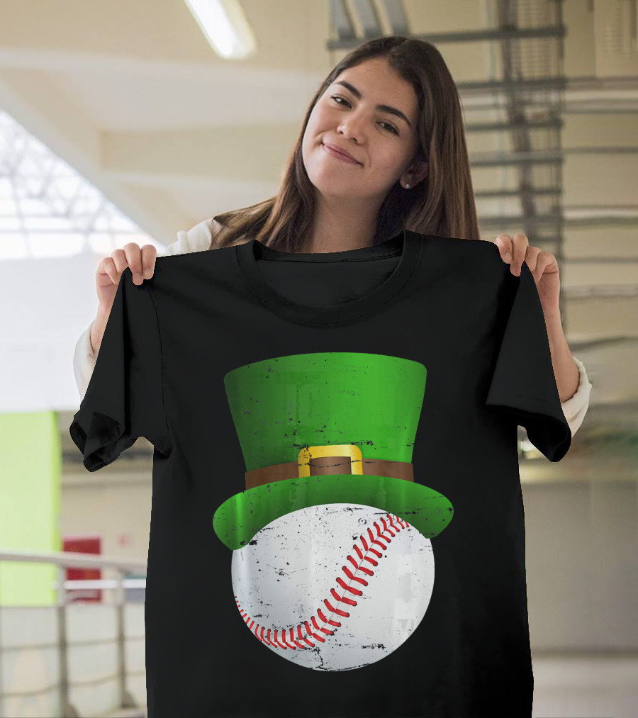 St Patricks Day Leprechaun Hat Baseball Fun T-Shirt