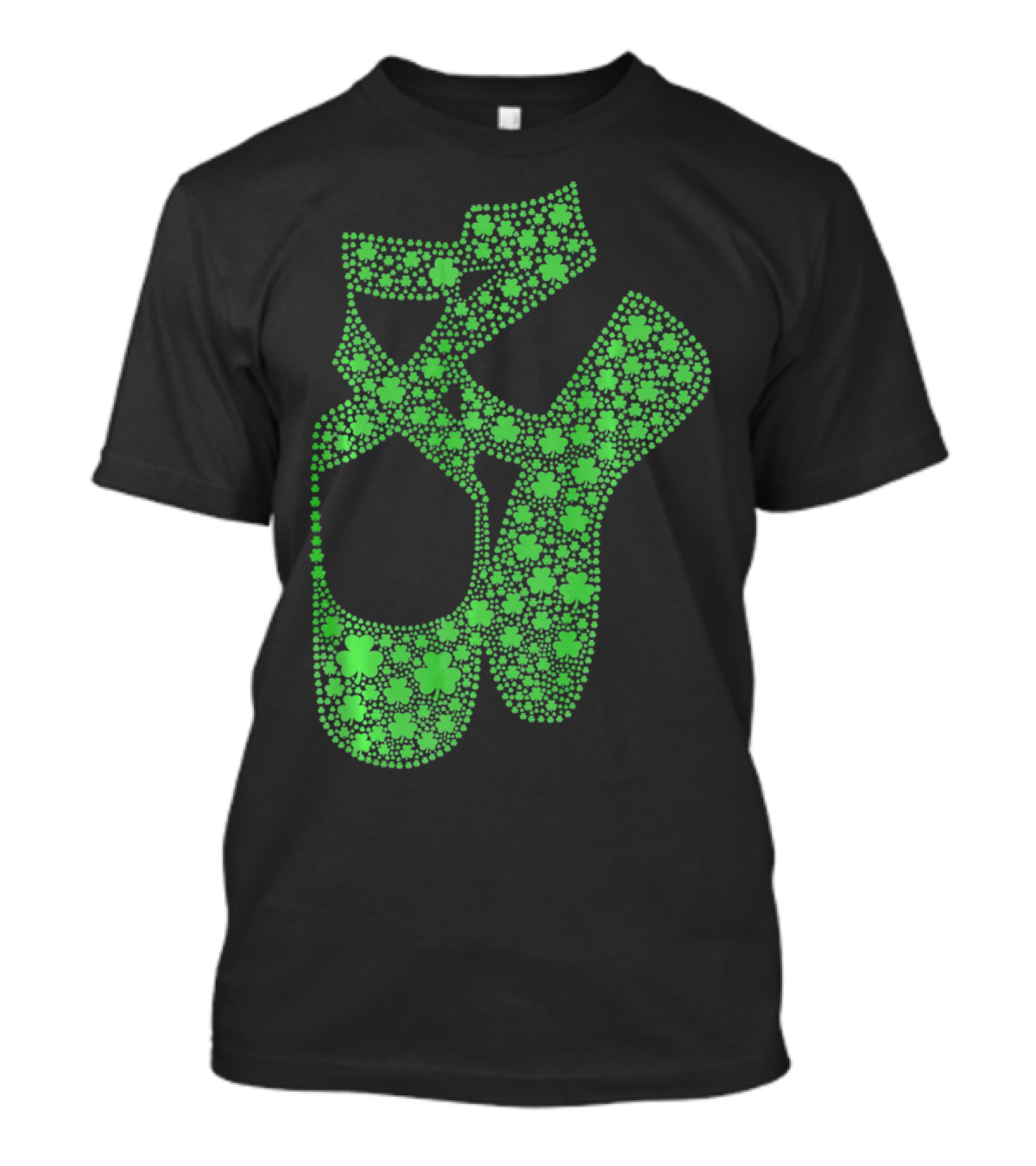 Shamrock Ballet Shoes St. Patricks Day Celebration T-Shirt