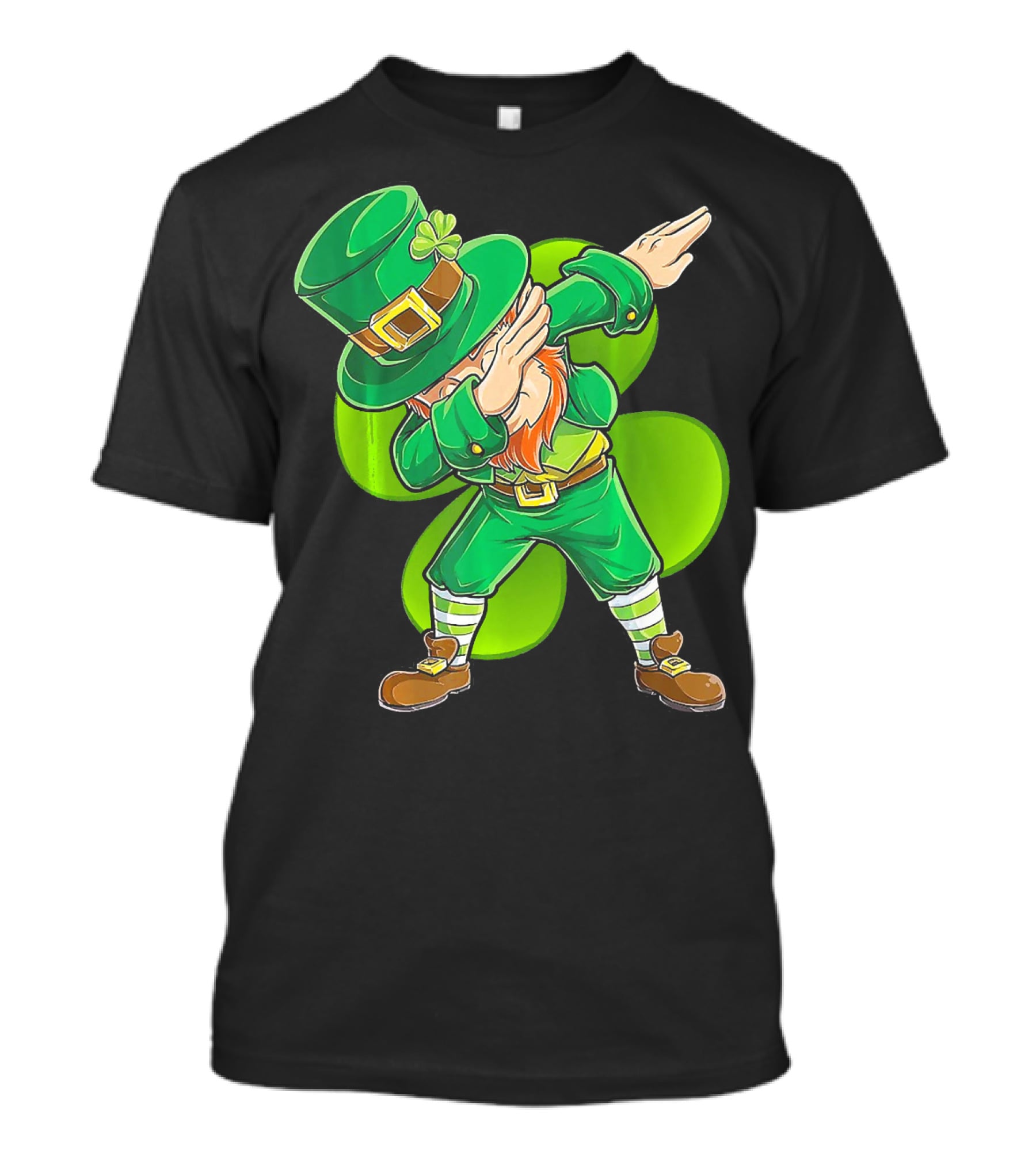 Dabbing Leprechaun Shamrock Dance St. Patrick's Day T-Shirt