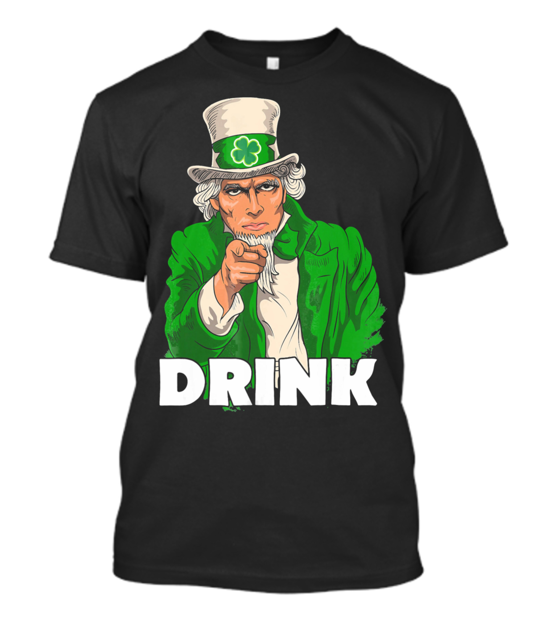 Irish Leprechaun Uncle Sam St Patricks Drink T-Shirt