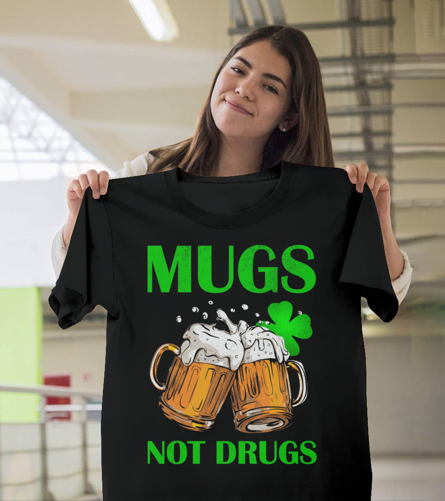 Mugs Not Drugs Saint Pat Vintage T-Shirt