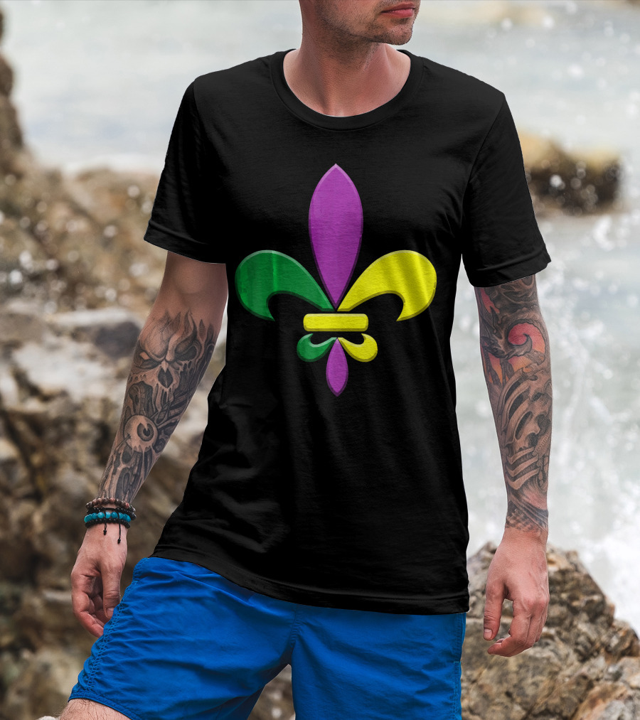 Fleur-de-Lis Mardi Gras New Orleans Party Classic Colors T-Shirt