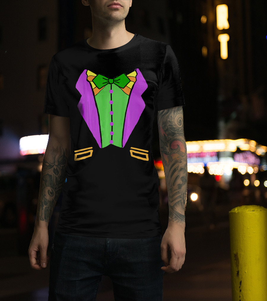 Mardi Gras Tuxedo Funny Party T-Shirt