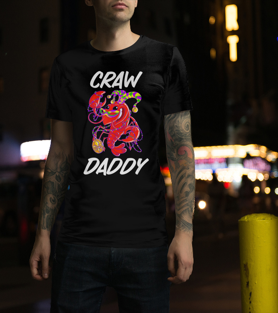 Crawdaddy Mardi Gras Celebration With Crawfish Jester T-Shirt
