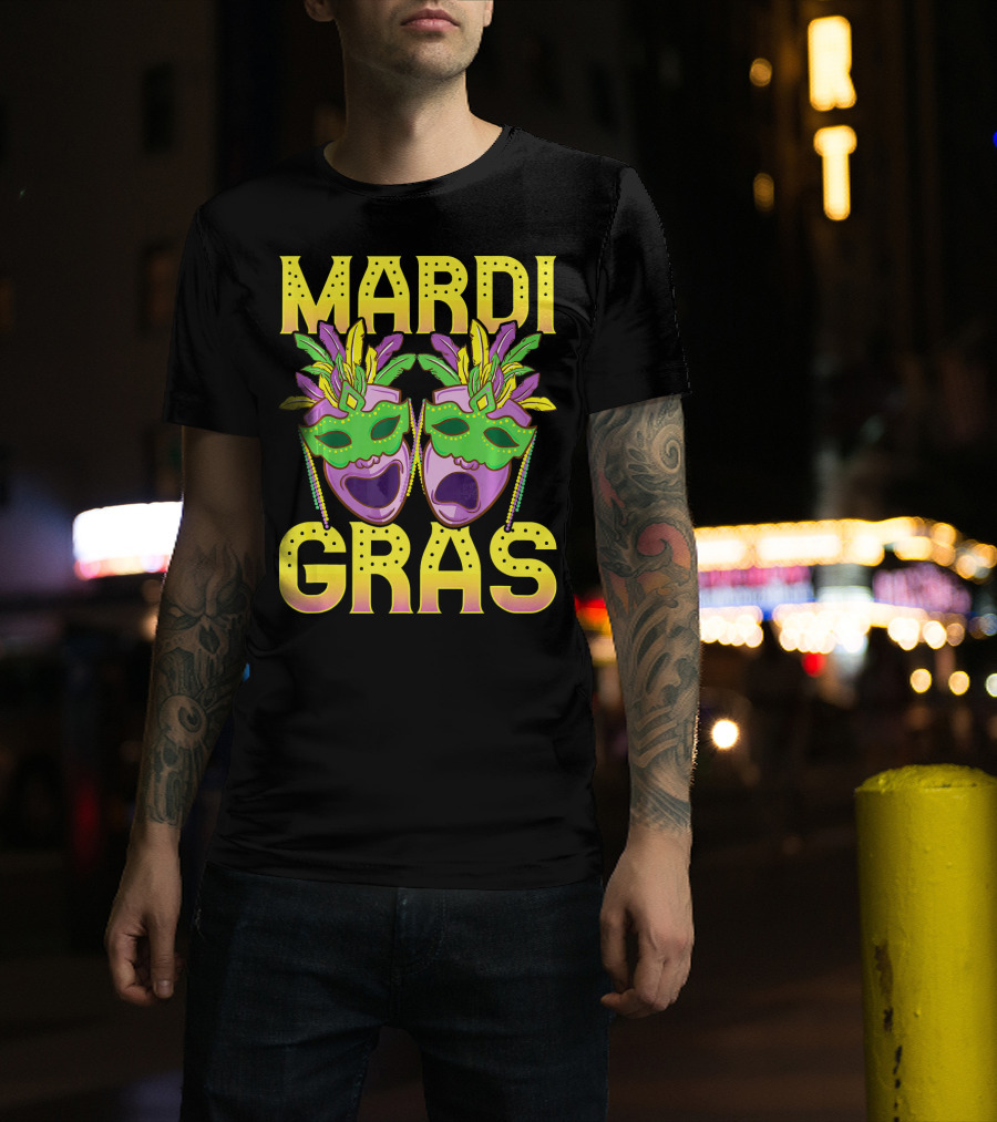 Mardi Gras Masks Party New Orleans T-Shirt