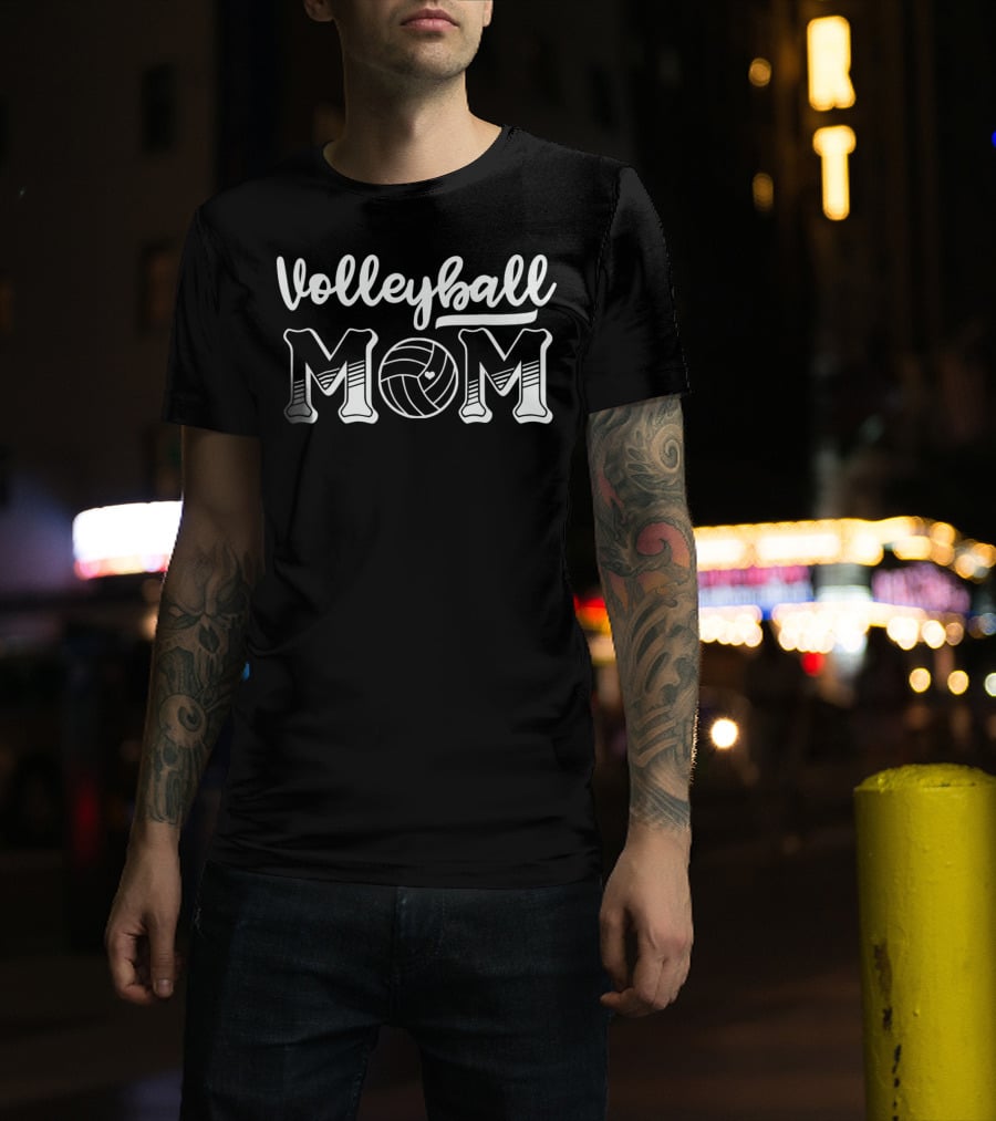 Volleyball Mom Volleyball Heart T-Shirt