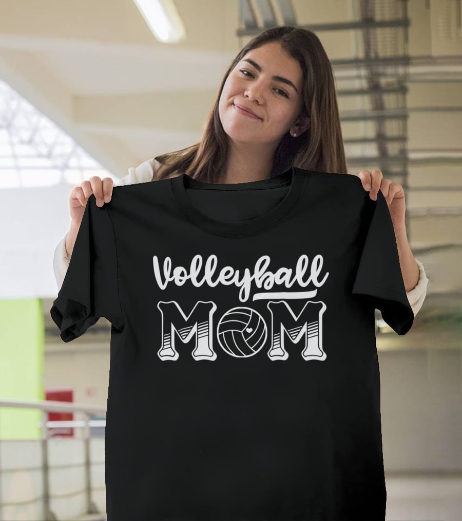 Volleyball Mom Volleyball Heart T-Shirt