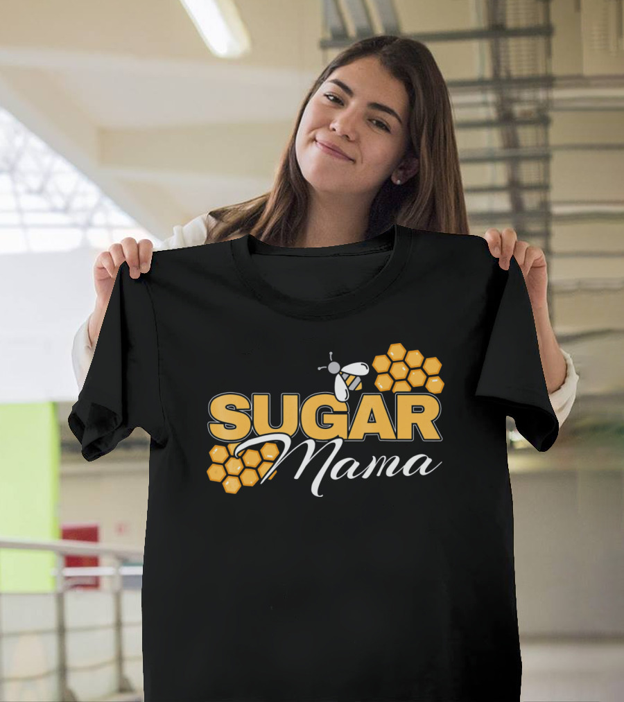 Sugar Mama Bee Hive Honeycomb T-Shirt
