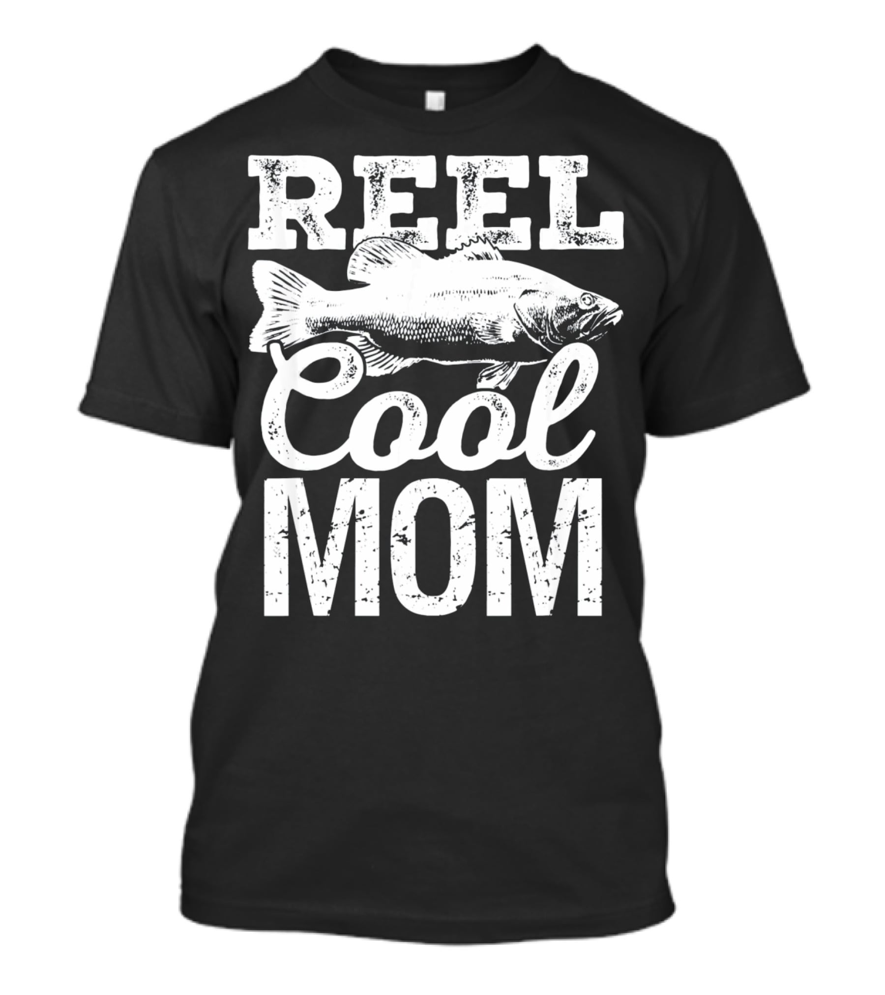 Reel Cool Mom Fishing Angler Bass Fish T-Shirt
